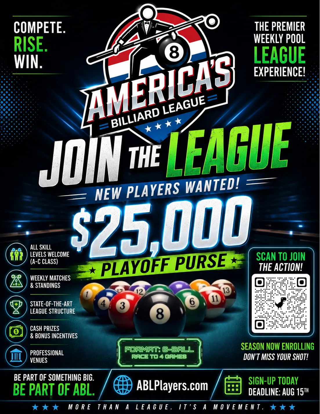 ABL Player Recruitment Flyer