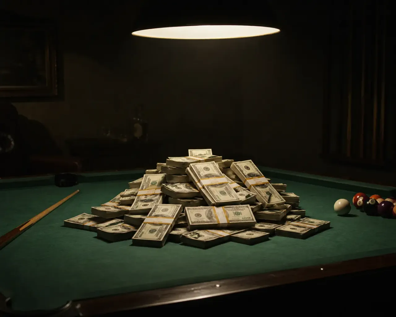 Stack of cash representing the $25,000 ABL playoff payout