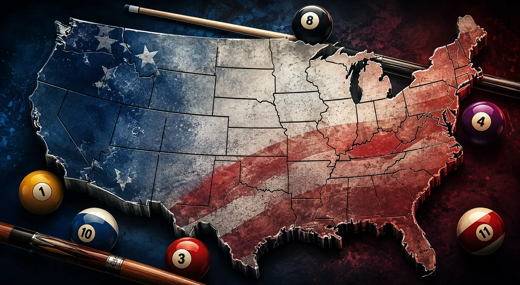 USA Map Background