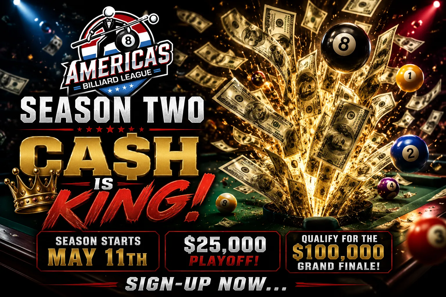 America's Billiard League Season 2 logo